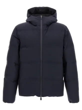 Herno Blue Polyamide Full-Length Mens Jacket