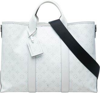 Louis Vuitton Blanc White Pvc Leather Shoulder Bag Tote Bag (Pre-Owned)
