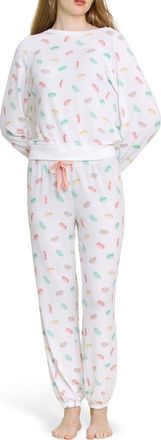 Honeydew Intimates Star Seeker Brushed Jersey Pajamas in Macarons at Nordstrom, Size X-Large