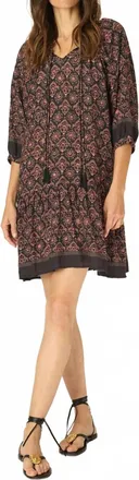 Natalie Martin Stevie Dress In Fleur De Black