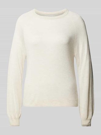 Moss Copenhagen Regular Fit Strickpullover mit Leinen-Anteil Modell KOBRA in Sand, Gr&ouml;&szlig;e S/M