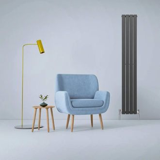 MonsterShop Designer Flat Panel Radiators Anthracite Grey 1800mm x 280mm