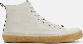AllSaints Leather Crister Logo Leather High Top Trainers, Size: UK 8/US 9/EU 42