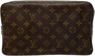 Louis Vuitton Pre-owned Trousse Toilette 28 - Dames - Vintage Clutch - Bruin - ONE Size - Vintage