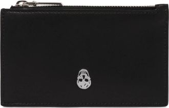 Alexander McQueen Leren Portemonnee met Rits - Heren - Portefeuilles - Zwart - ONE Size - Leer - Accessoires