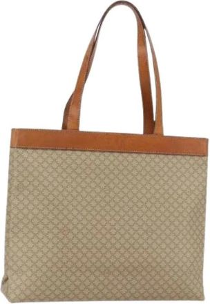 Celine Pre-owned PVC Tote Bag - Dames - Vintage Shopper - Beige - ONE Size - Leer - Vintage
