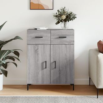 Berkfield Home Sideboard Grey Sonoma 69.5x34x90 cm Engineered Wood