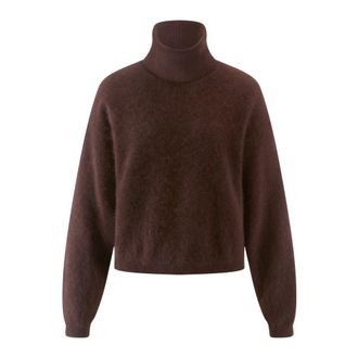 Riani Jersey de cuello alto mullido - Knitwear - Mujer - Marr&oacute;n - M