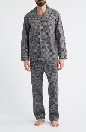 Majestic International Santuary Cotton Sateen Pajamas in Black at Nordstrom, Size Xx-Large