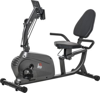 OEM Bicicleta Est&aacute;tica Con Respaldo De 8 Niveles De Resistencia Con Volante Asiento Ajustable, Pantalla Lcd Y Soporte