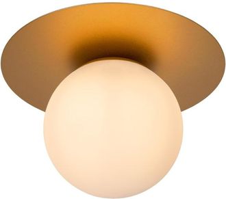 Lucide L&aacute;mpara de techo de metal 1xE27, oro mate / lat&oacute;n