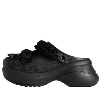Balenciaga (WMNS) Balenciaga x Crocs Mule Jibbitz Black 720762W0FPA1000