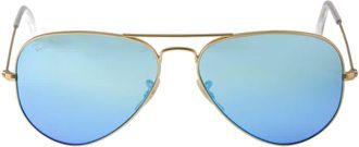 Ray-Ban Ray Ban Aviator Flash Lenses Polarized Blue Unisex Sunglasses RB3025 112/4L 58