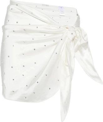 Os&eacute;ree Gem Pearl Pareo - Dames - Strandmode - Wit - S/M - Satijn - Badmode