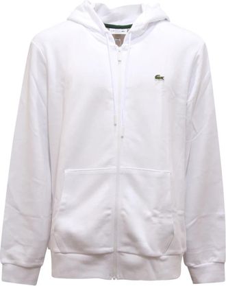 Lacoste Classic Fit Sweatshirt met Volledige Rits - Heren - Vesten met rits - Wit - XL - Hoodies & sweatvesten