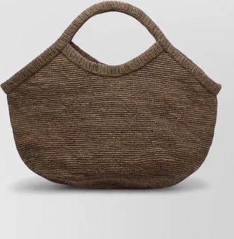 Ibeliv pure shoulder bag woven texture handle
