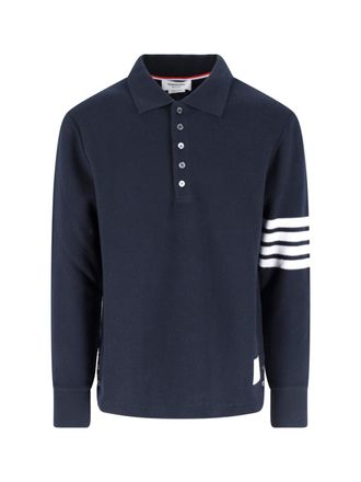 Thom Browne Long-Sleeve Polo Collar Sweater