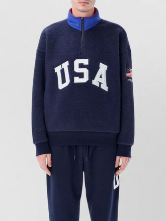 Polo Ralph Lauren knit half zip high neck sweatshirt