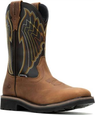 Wolverine Mens Rancher Eagle Wp Safety Boots In Sudan Brown