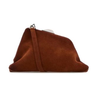 The Attico Handbags, female, Brown, Size: ONE SIZE Day Off Clutch