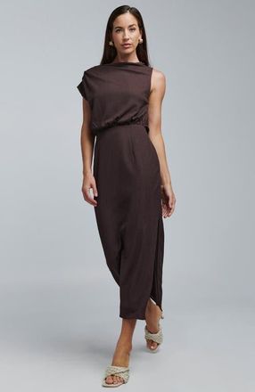 BWLDR Alias Midi Dress in Chocolate at Nordstrom, Size 10