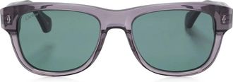 Cartier Stijlvolle zonnebril Ct 0277S 005 - unisex - Zonnebrillen - Grijs - 55 MM - Accessoires