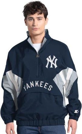 Starter Mens Starter Navy New York Yankees Cooperstown Chief Half-Zip Pullover at Nordstrom, Size 4X-Large