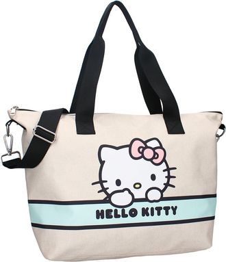 Vadobag HELLO KITTY Take Me To The Party Large Shopping Bag, Size 48 x 32 x 14 cm, Beige, Beige