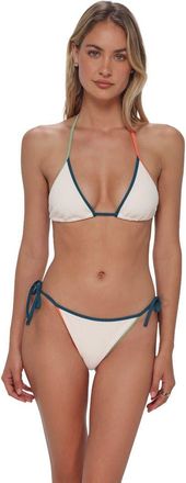 Swim Systems Trisha Triangle Bikini Swimsuit Top in Buttercream Scrunch at Nordstrom, Size Xx-Large