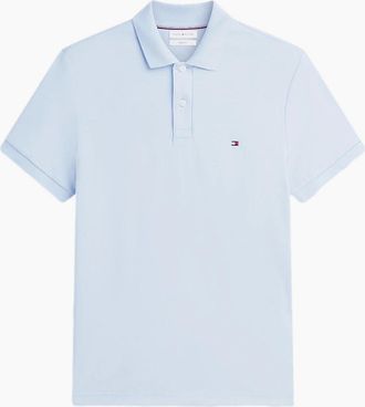 Tommy Hilfiger Mens Tommy Hilfiger Liquid Cotton Reg Polo C10 Breezy Blue - Size: 40