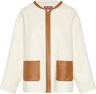 Max Mara Comica Korte Jas - Dames - Zomerjassen - Wit - M - Wol - Jassen