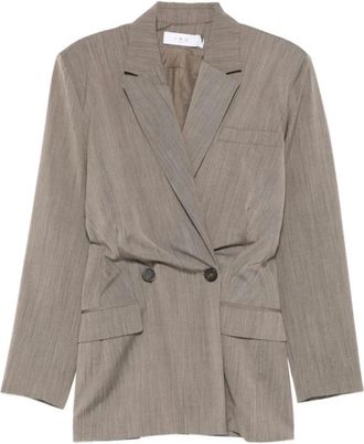 Iro Iro Bruine jasjes - Dames - Blazers - Bruin - M - Wol - Jassen