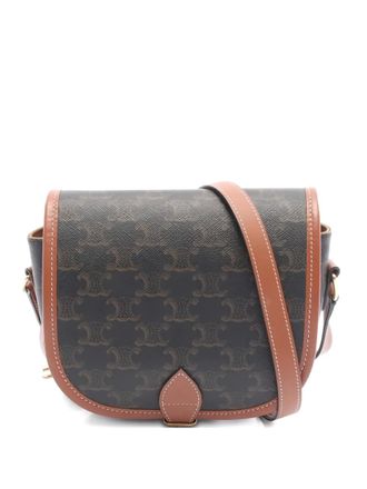 Celine 2010s medium Triomphe crossbodytas - Bruin
