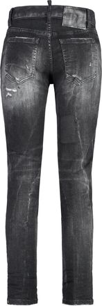 Dsquared2 Womens Twiggy Stretch Cropped Jeans Grey Cotton; Lyocell; Elastane