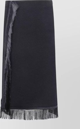Jil Sander asymmetric fringe midi skirt