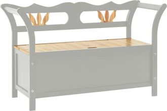 vidaXL Banco madera maciza de abeto gris 107x45x75,5 cm vidaXL