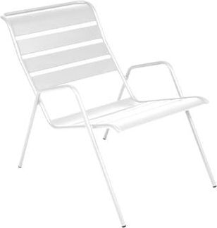 Fermob Stackable armchair Monceau - White - Painted steel - Designer Studio Fermob