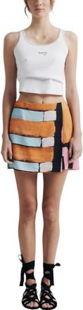 Romy Xena Skirt in Warped Linear at Nordstrom, Size X-Small