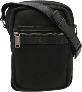 Saint Laurent Pre-owned Canvas Schoudertas - unisex - Vintage Schoudertas - Zwart - ONE Size - Vintage