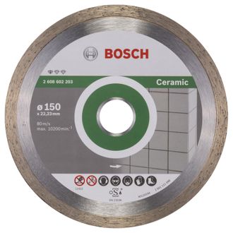 Bosch Disco De Diamante Standard For Ceramic 150x22,23x1,6x7 Mm 2608602203