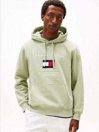 Tommy Hilfiger Logo Embroidery Fleece Hoody