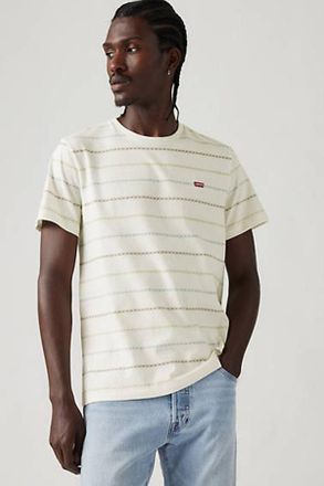 Levi's Camiseta Housemark Original - Hombre - L - Multicolor / Jay Printed Floral Stripe Egret Jersey