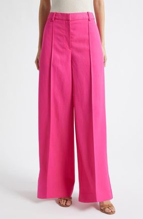 Reiss Charli Wide Leg Pants in Pink at Nordstrom, Size 14 Us