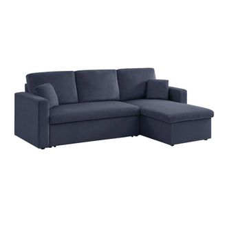 Sweeek Sof&aacute; cama esquinero reversible con espacio de almacenamiento, 3
