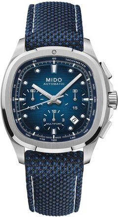 Mido Multifort TV Big Date Automatic Watch, 41.2mm x 42mm in Blue at Nordstrom