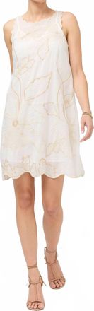 Johnny Was Rhiannon Tank Shift Dress In White