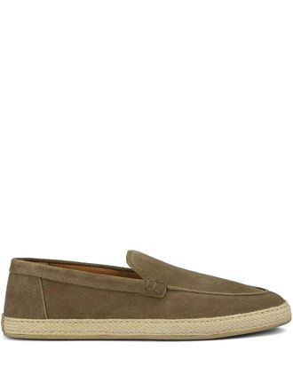 Doucal's suede espadrilles - men - Calf Suede/Rubber/Calf Leather - 42.5 - Brown