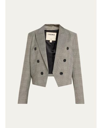 L'agence Lila Plaid Boxy Blazer