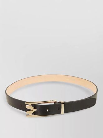 Victoria Beckham calf leather pin buckle belt