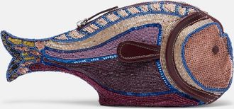 Staud Clutch Pesce adornado